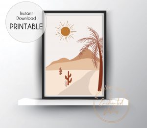 Abstract desert print