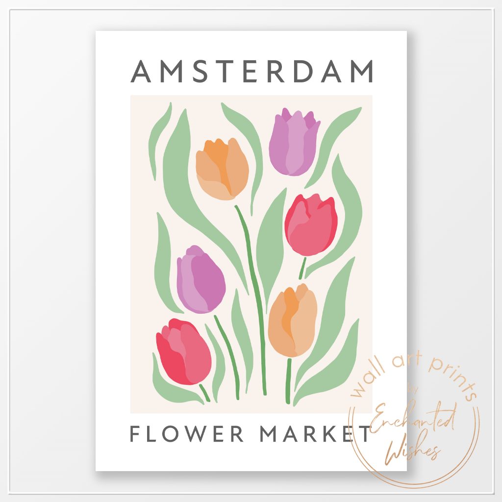 Amsterdam Flower Market Print - Wall Art