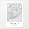 Toronto map print printable