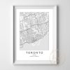 Toronto map print printable