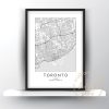 Toronto map print printable