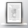 San Francisco map print printable