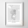 San Francisco map print printable