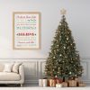 Christmas house rules print, printable
