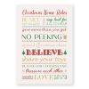 Christmas house rules print, printable