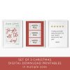 Set of 3 trendy Christmas prints, printable