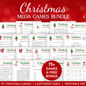 Printable Christmas game bundle